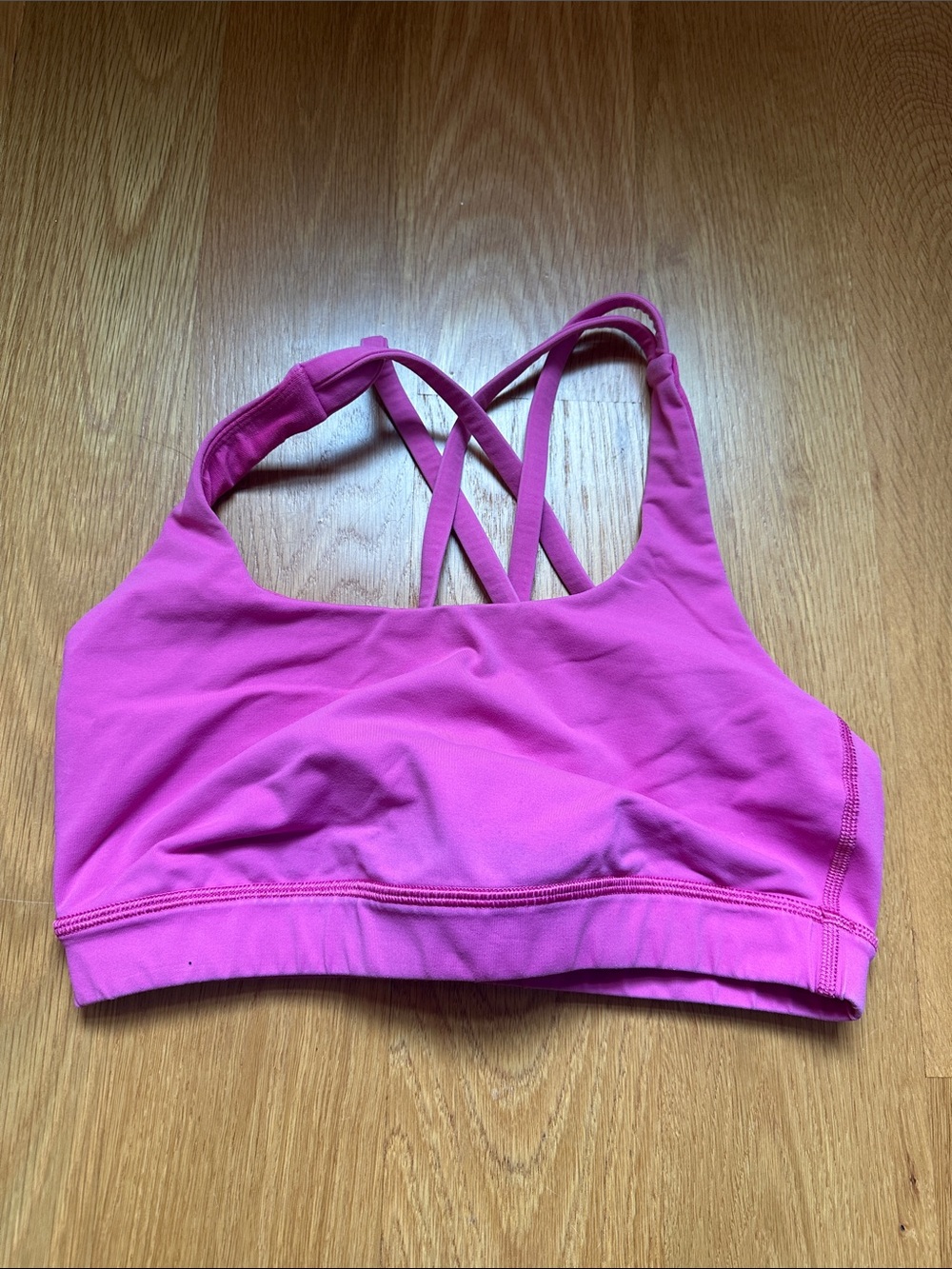 Women’s Strappy Sports Bra - Pink -